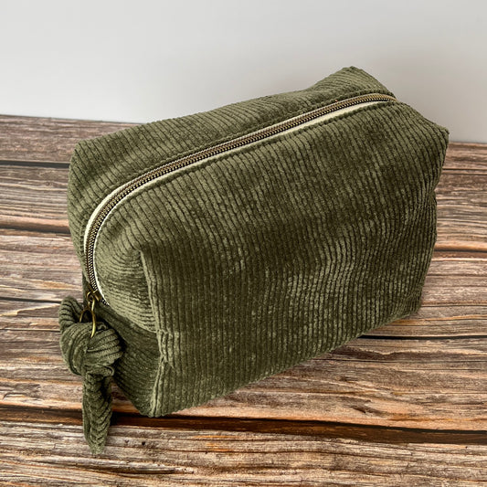 Trousse Velours Vert