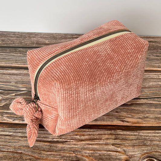 Trousse Velours Rose